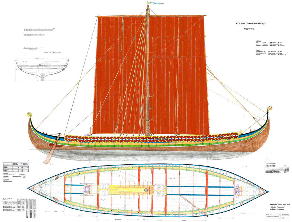 Чертежи корабля викингов