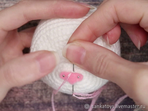 Вышиваем объемный носик игрушке, фото № 4