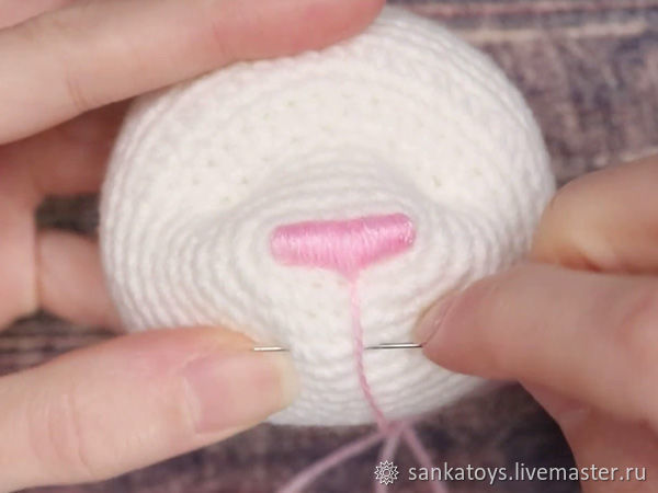 Вышиваем объемный носик игрушке, фото № 11