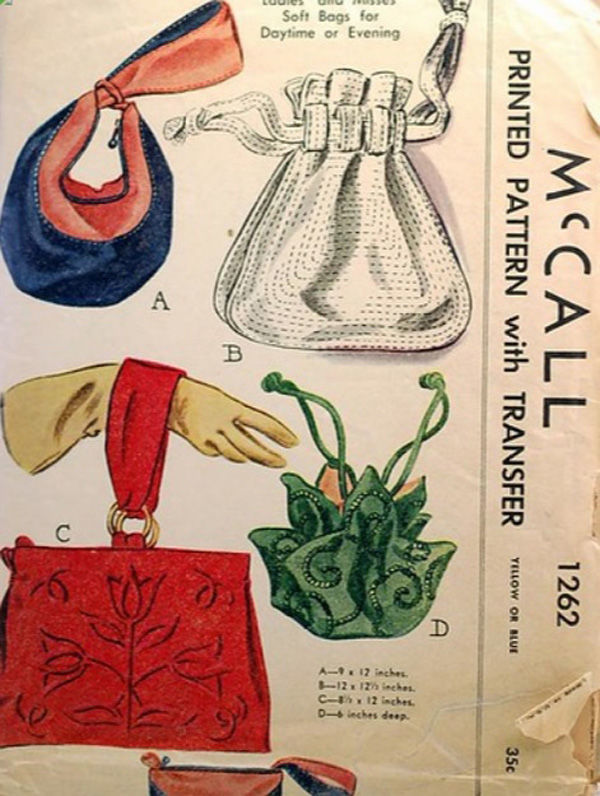 Vintage Bag of 1940s: History and Peculiarities: Fashion, Style