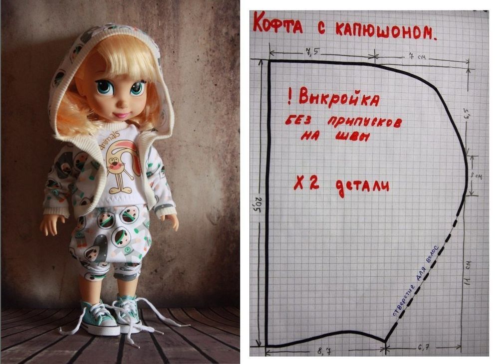 Шьем зимний комбинезон для куклы ростом 32-34 см: Мастер-Классы в журнале Ярмарк