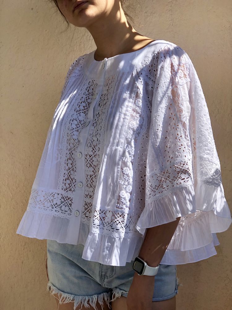 Рубашка из муслина женская фото