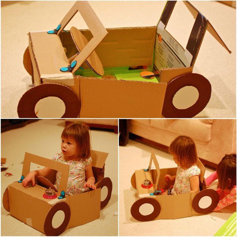 Что можно сделать из маленькой коробки картона Multifunctional Toy: 30 Ways to Use Cardboard Box with Kid: Ideas & Inspiration 