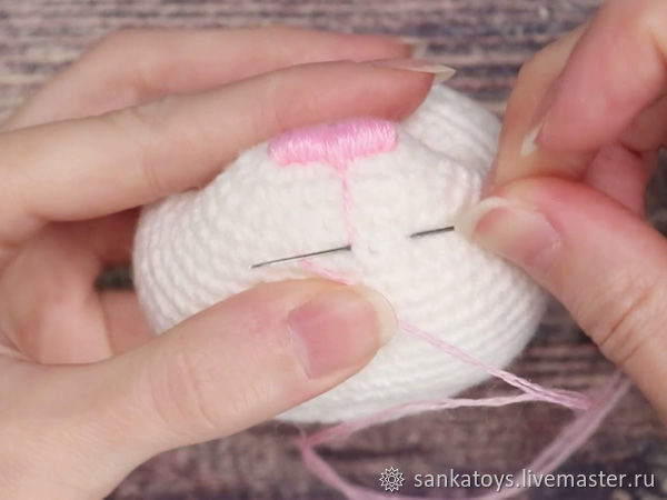 Вышиваем объемный носик игрушке, фото № 13