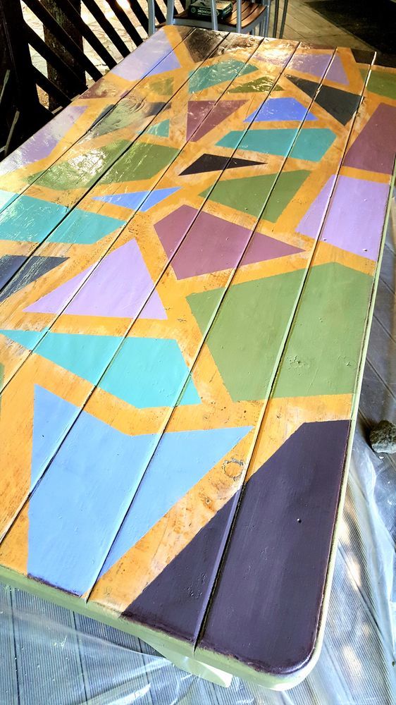 Как перекрасить уличный стол на даче, фото № 7