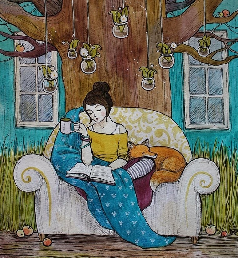 Ее героини живут на ветвях и читают сказки совам, но любая современная девушка узнает в них себя добрые иллюстрации Анны Спешиловой, фото № 2