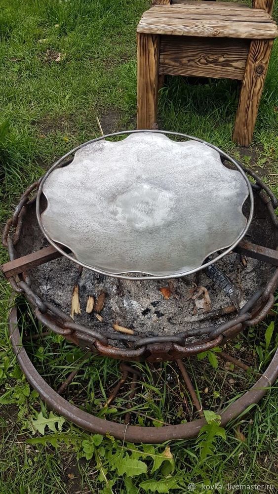 Садж из диска бороны своими руками фото