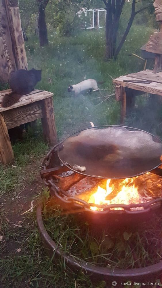 ВИДЕО. Брутальная костровая чаша своими руками для посиделок, и исторических фестивалей