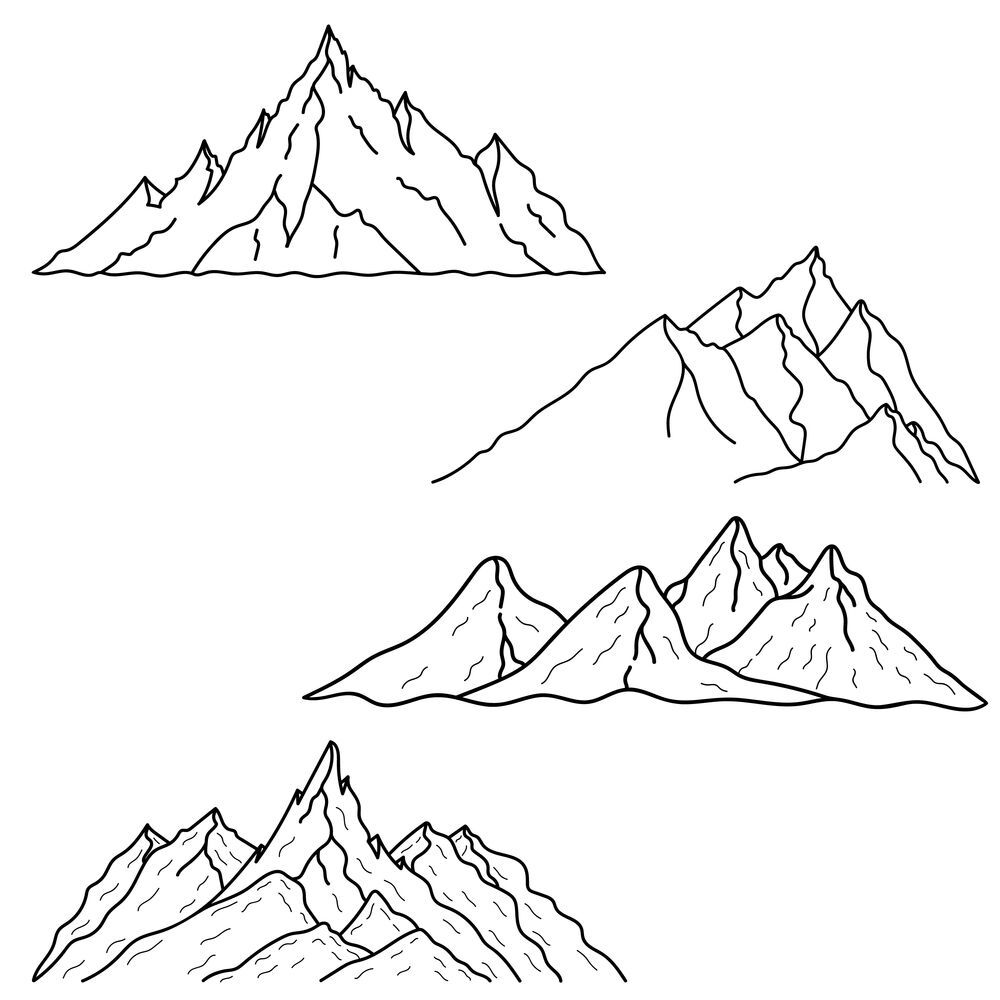 Нарисовать горы