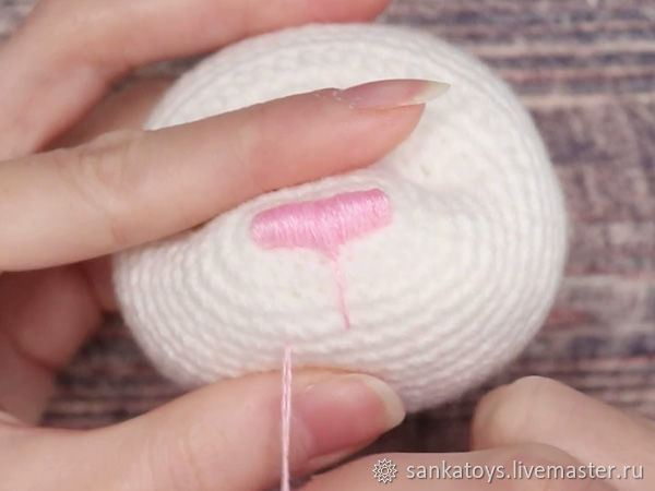 Вышиваем объемный носик игрушке, фото № 12