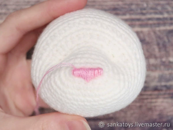 Вышиваем объемный носик игрушке, фото № 8