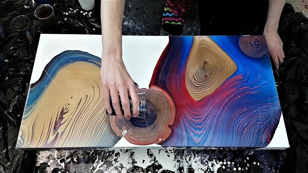 Акриловая заливка картины технология для начинающих