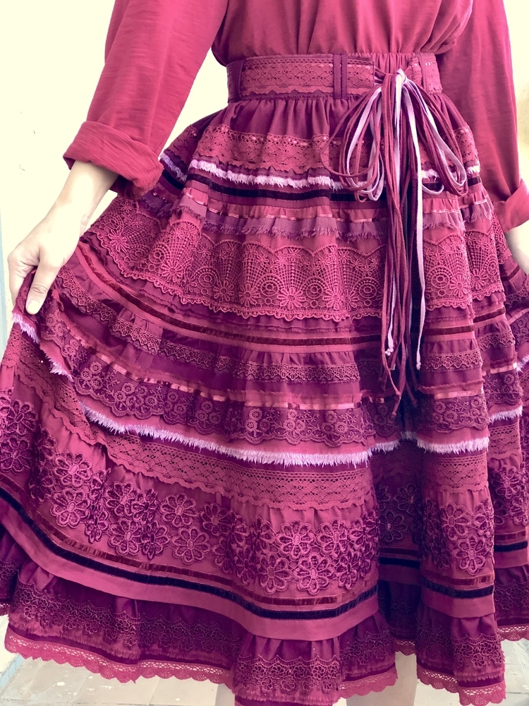 Ярмарка мастеров юбки. Юбка пэчворк длинная. Юбка из лоскутков. Юбка вишневого цвета. Ярмарка мастеров юбки.