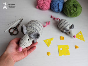Мышка крючком. Часть1. Ярмарка Мастеров - ручная работа, handmade.