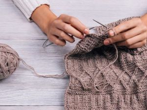 Итальянский набор петель спицами для резинки 1х1 и 2х2