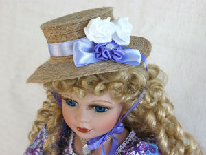 Шляпа из фетра для куклы из капрона. How to make a hat.