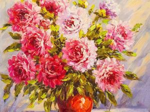 Скидки! На все картины с цветами!. Ярмарка Мастеров - ручная работа, handmade.