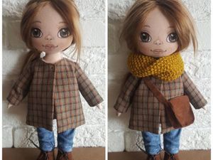 Шьем для куклы пальто со складкой на спинке – бесплатный мастер-класс