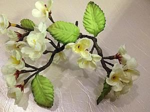 Sakura Branch for Jewelry or Decor with Your Own Hands. Livemaster - handmade