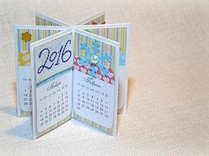 Настольный календарь своими руками из бумаги / DIY Desk Calendar / Paper Mini Calendar