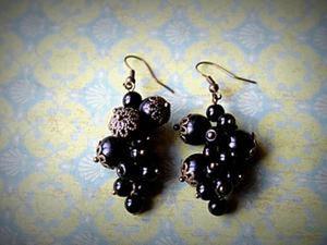 Делаем серьги "Черная смородина" из агата. Ярмарка Мастеров - ручная работа, handmade.