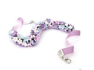 Собираем цветочный жгут из бусин и цветов из полимерной глины. Ярмарка Мастеров - ручная работа, handmade.