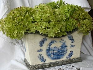 Cachepot Decoration in Decoupage Technique with Antique Silver Imitation. Livemaster - handmade