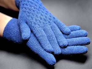 Вязаные перчатки с логотипом (Арт. ) – купить оптом и в розницу | «Ангорочка»