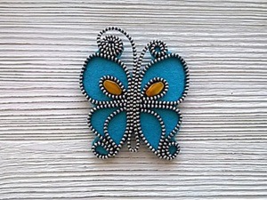 Мастер-класс: фетровая брошь "Бабочка". Ярмарка Мастеров - ручная работа, handmade.