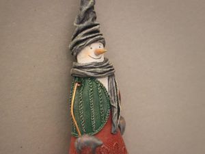 Let's Make a Snowman. Primed Textile. Livemaster - handmade