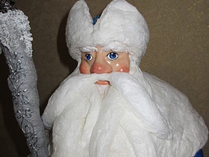 Дед Мороз из тыквы. Фото