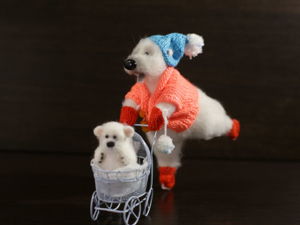 Видео мастер-класс: белые медведи на коньках. Ярмарка Мастеров - ручная работа, handmade.