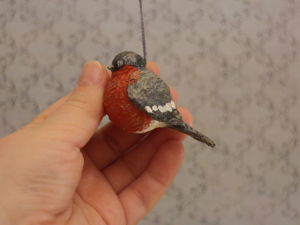 DIY Christmas 'Bullfinch' Toy of a Deodorant Ball. Livemaster - handmade