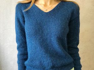 Как связать модный теплый свитер из Ализе Лана Голд