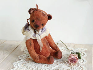 Шьем воротничок в винтажном стиле для мишки тедди. Ярмарка Мастеров - ручная работа, handmade.