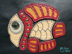 Создаем аппликацию рыбку из кожи – бесплатный мастер-класс