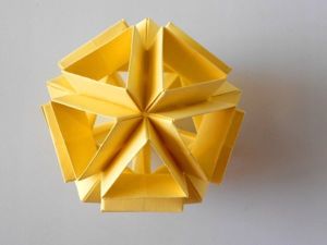 Видео мастер-класс: собираем икосаэдр из бумаги в технике оригами | Журнал Ярмарки Мастеров