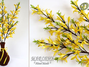 Цветы из атласной ленты 5 см / Канзаши МК / DIY