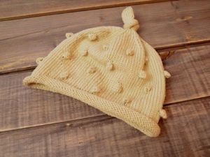 Как связать детскую шапочку с узелком на макушке. Ярмарка Мастеров - ручная работа, handmade.