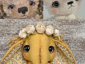 Мастер-класс по оформлению и росписи глазок для мишек Тедди. Ярмарка Мастеров - ручная работа, handmade.