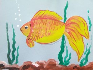 Золотая рыбка своими руками из различных материалов–мастер-класс