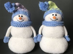 Вязаный снеговик Проша - В гостях у вязаной игрушки