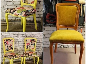 Реставрация старого стула своими руками/ Не выбрасывай старые стулья/ DIY перед�елка стула