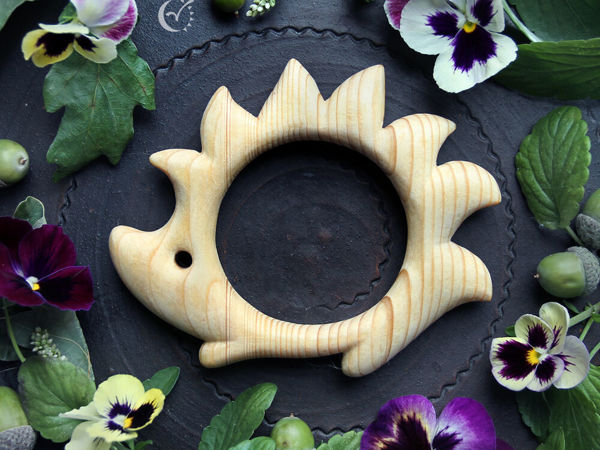 Грызунок «Ёжик» | Ярмарка Мастеров - ручная работа, handmade