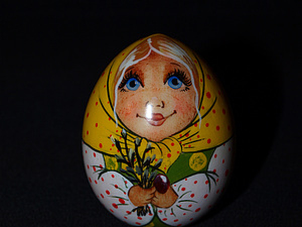 Пасхальное яйцо-матрёшка. Часть 2. Лицо. Пишем объемы. | Ярмарка Мастеров - ручная работа, handmade