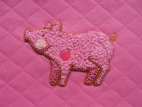 How to Embroider a Pig with French Knots | Livemaster - handmade