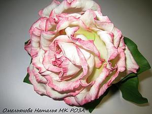Листья розы с помощью силиконовой формы. МК роза Мондиаль из фоамирана.