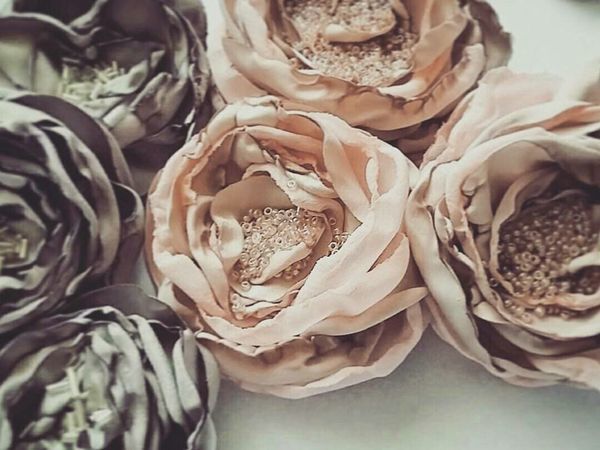 Beautiful Fabric Flowers for Clothing Decor | Livemaster - handmade