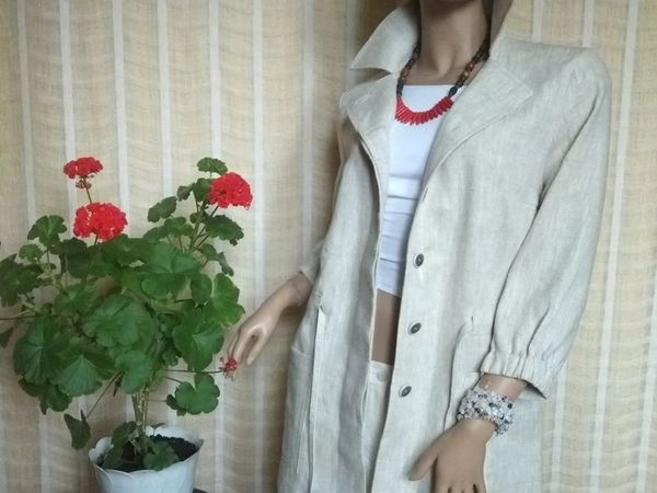 Жакет из натурального льна | Ярмарка Мастеров - ручная работа, handmade