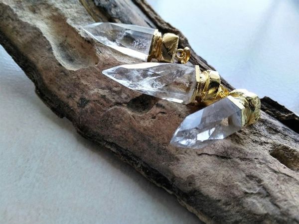 Кулоны горного хрусталя | Ярмарка Мастеров - ручная работа, handmade